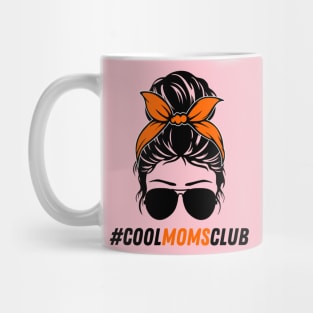 cool moms club messy bun hair cool design Mug